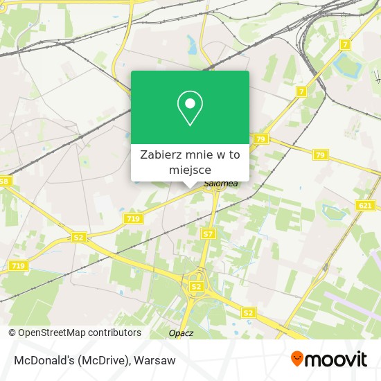 Mapa McDonald's (McDrive)