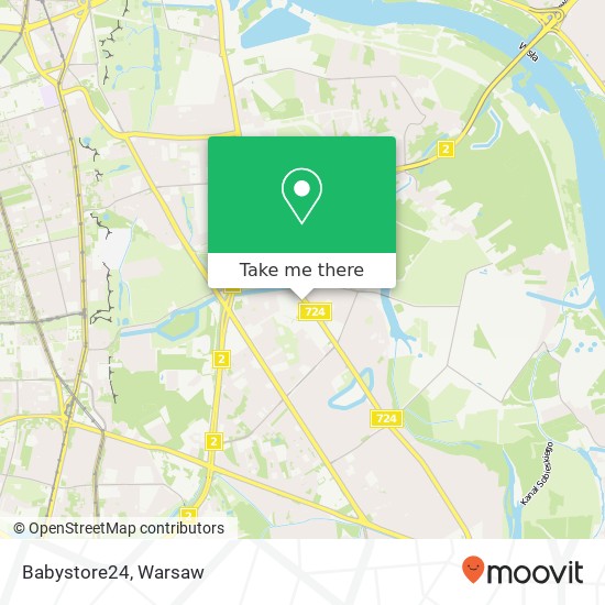 Mapa Babystore24, ulica Powsinska 69 02-903 Warszawa