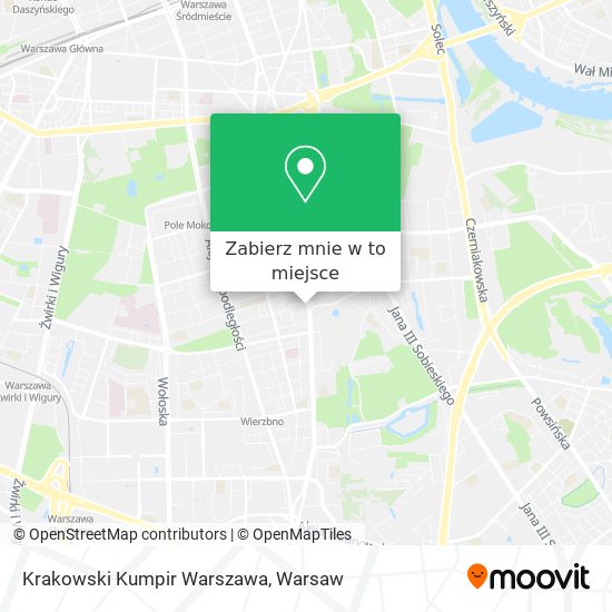 Mapa Krakowski Kumpir Warszawa