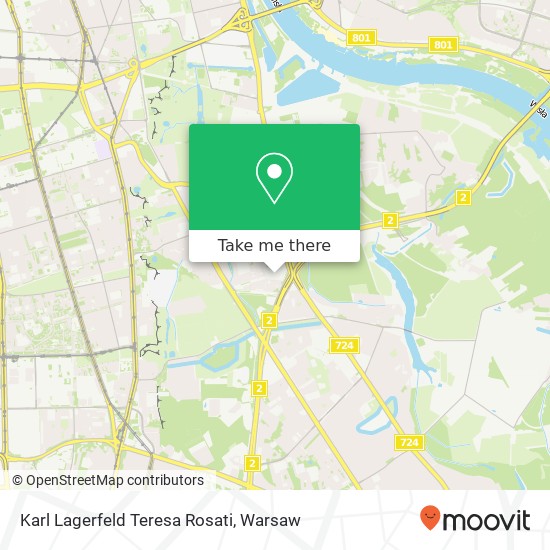 Mapa Karl Lagerfeld Teresa Rosati, aleja Wincentego Witosa 00-728 Warszawa