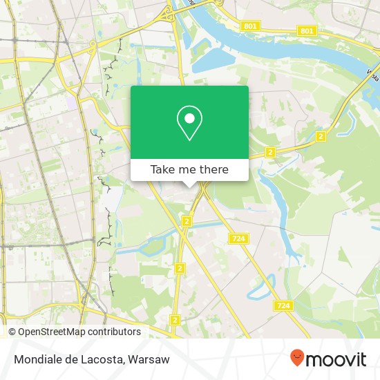 Mapa Mondiale de Lacosta, aleja Wincentego Witosa 00-728 Warszawa