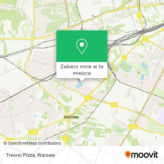 Mapa Treorsi Pizza