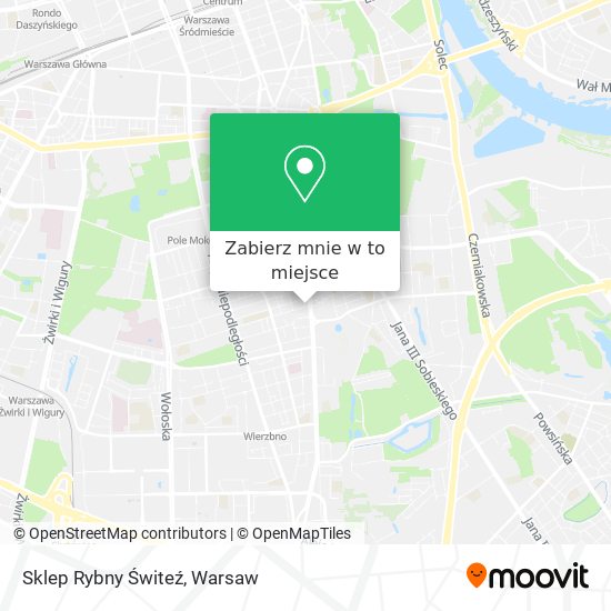 Mapa Sklep Rybny Świteź