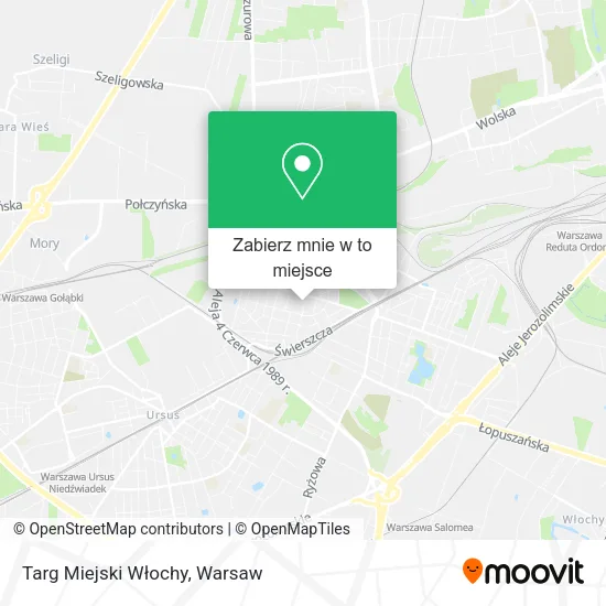 Mapa Targ Miejski Włochy