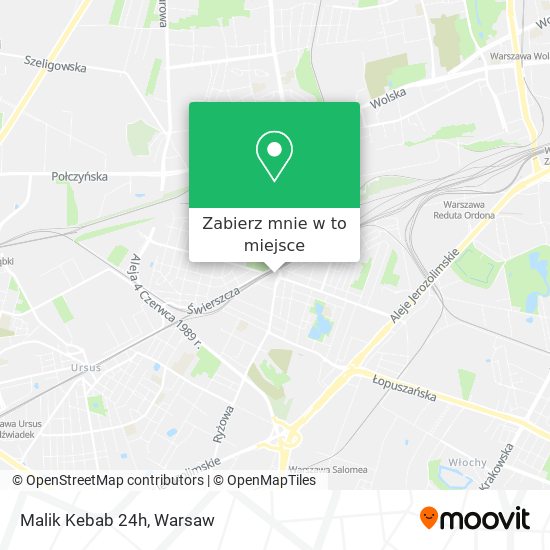 Mapa Malik Kebab 24h