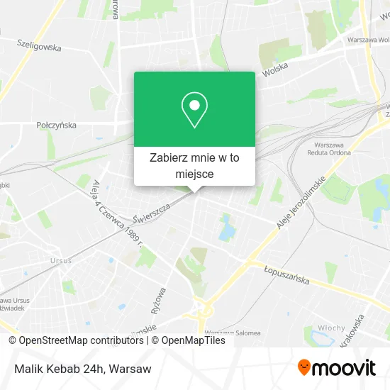Mapa Malik Kebab 24h
