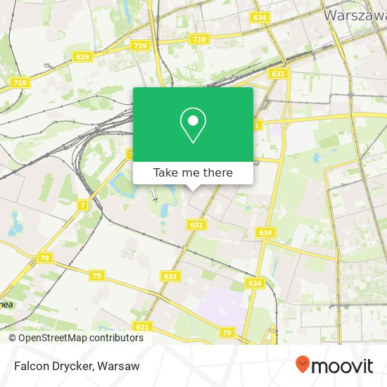 Mapa Falcon Drycker, ulica Urbanistow 3 02-397 Warszawa