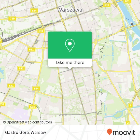 Mapa Gastro Góra, ulica Rakowiecka 26 02-521 Warszawa