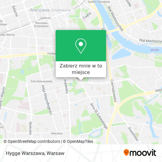 Mapa Hygge Warszawa