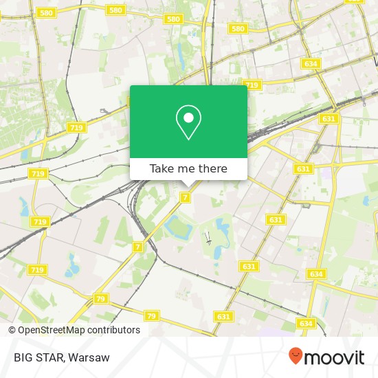 Mapa BIG STAR, Aleje Jerozolimskie 02-326 Warszawa