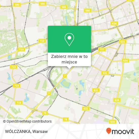 Mapa WÓLCZANKA, Aleje Jerozolimskie 02-326 Warszawa