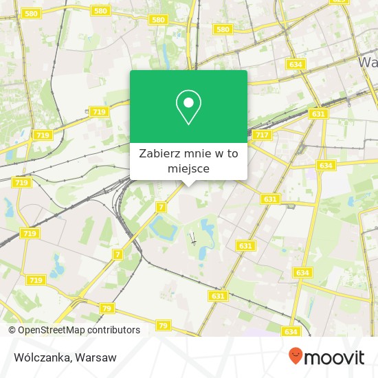 Mapa Wólczanka, Aleje Jerozolimskie 02-363 Warszawa