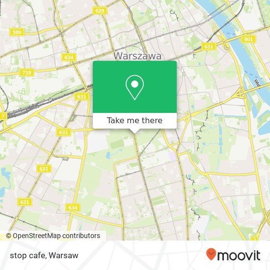 Mapa stop cafe, aleja Niepodleglosci 00-608 Warszawa