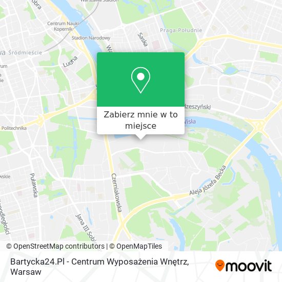 Mapa Bartycka24.Pl - Centrum Wyposażenia Wnętrz