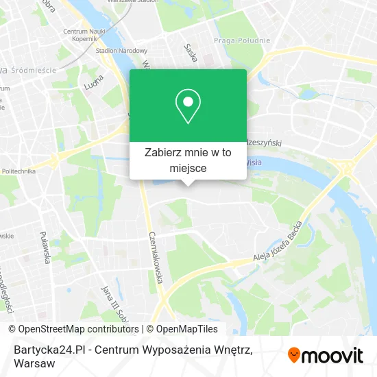 Mapa Bartycka24.Pl - Centrum Wyposażenia Wnętrz