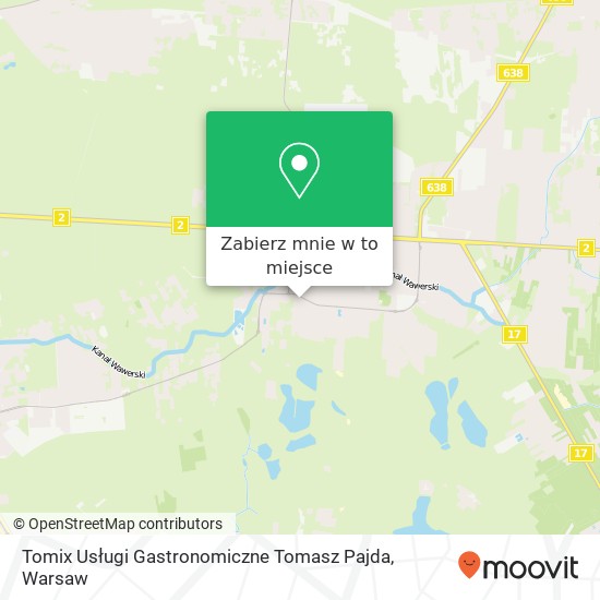 Mapa Tomix Usługi Gastronomiczne Tomasz Pajda