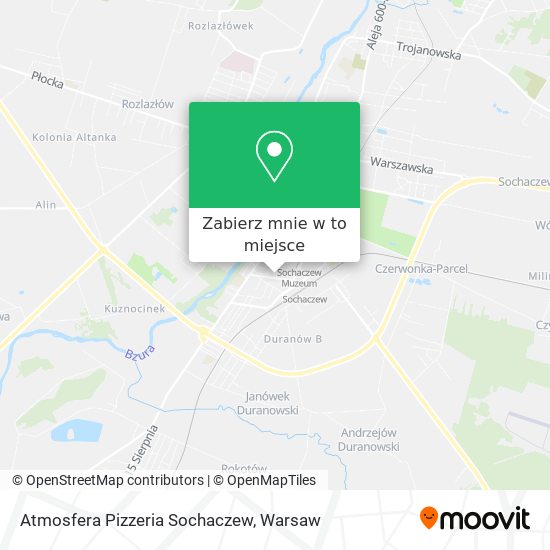 Mapa Atmosfera Pizzeria Sochaczew