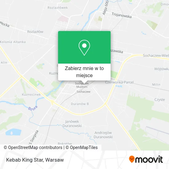 Mapa Kebab King Star