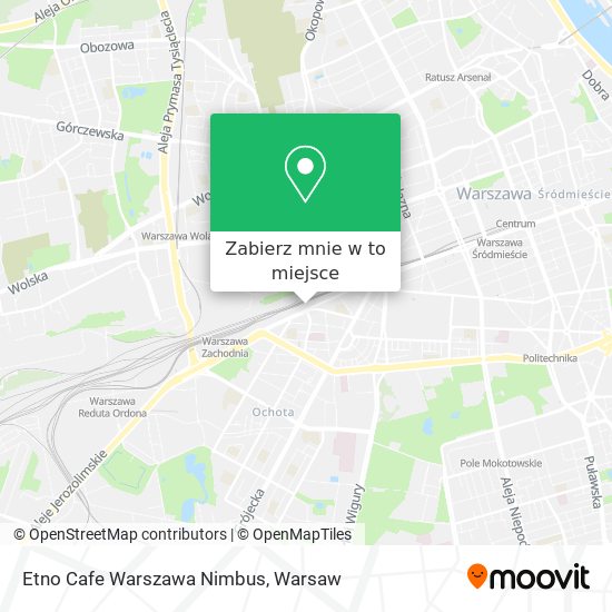 Mapa Etno Cafe Warszawa Nimbus