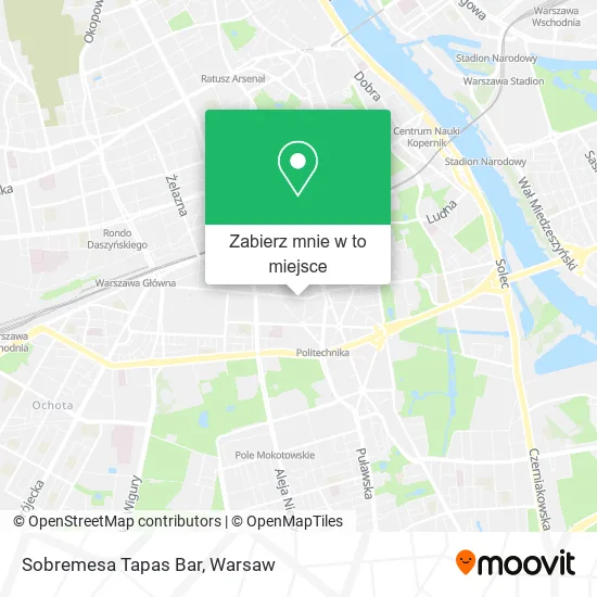 Mapa Sobremesa Tapas Bar