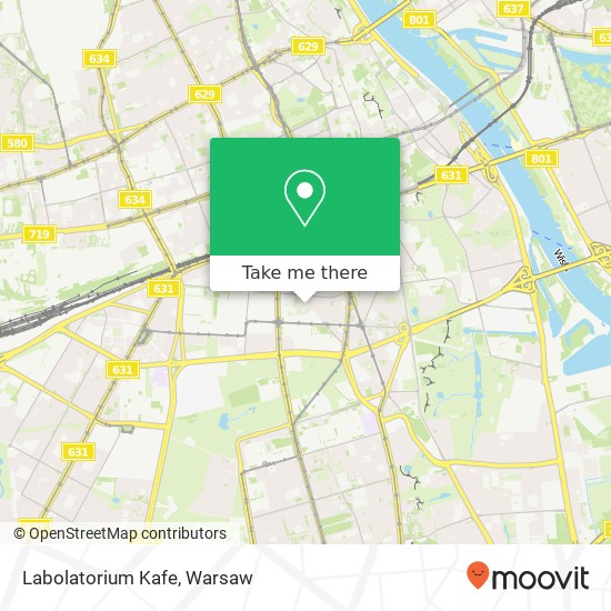 Mapa Labolatorium Kafe, ulica Stanislawa Noakowskiego 3 00-664 Warszawa