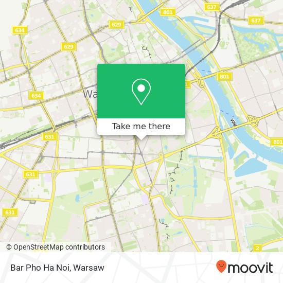 Mapa Bar Pho Ha Noi, ulica Koszykowa 30 00-553 Warszawa