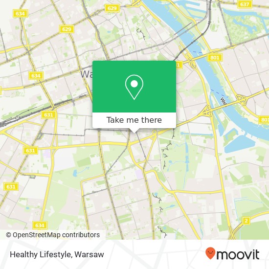 Mapa Healthy Lifestyle, ulica Mokotowska 15 00-640 Warszawa