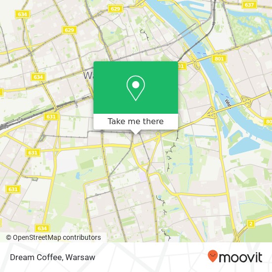 Mapa Dream Coffee, ulica Mokotowska 15A 00-640 Warszawa