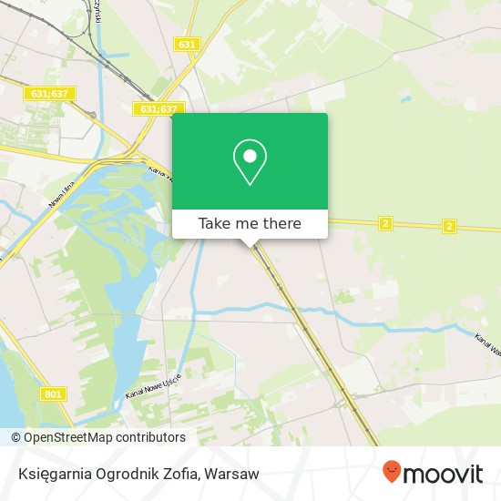 Mapa Księgarnia Ogrodnik Zofia