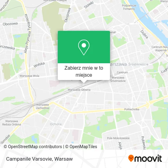 Mapa Campanile Varsovie