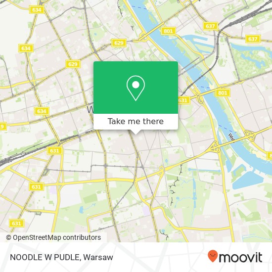 Mapa NOODLE W PUDLE, ulica Hoza 40 00-516 Warszawa