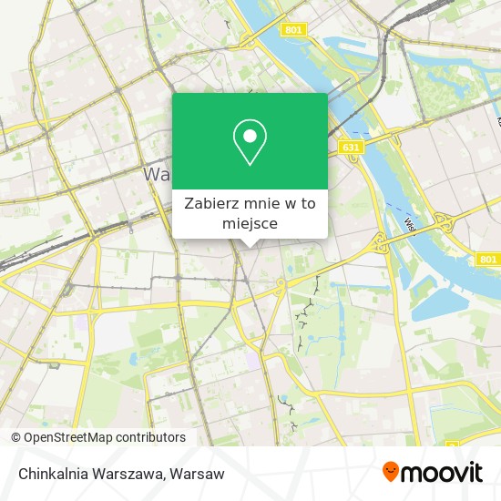 Mapa Chinkalnia Warszawa