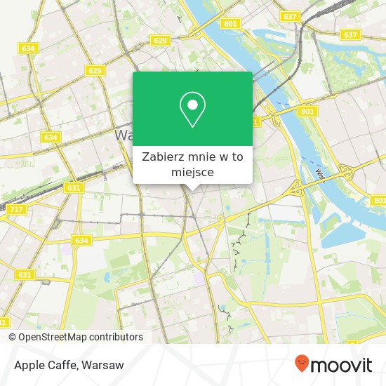 Mapa Apple Caffe, ulica Piekna 24 00-549 Warszawa