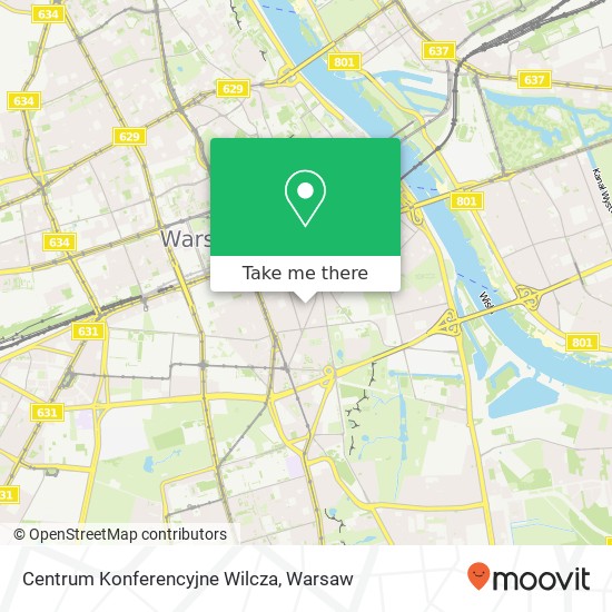 Mapa Centrum Konferencyjne Wilcza