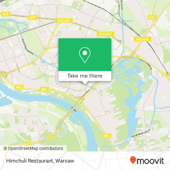 Mapa Himchuli Restaurant, ulica gen. T. Bora-Komorowskiego 3I 03-982 Warszawa