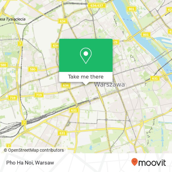 Mapa Pho Ha Noi, ulica Panska 00-830 Warszawa