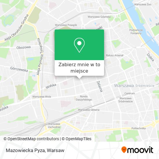 Mapa Mazowiecka Pyza