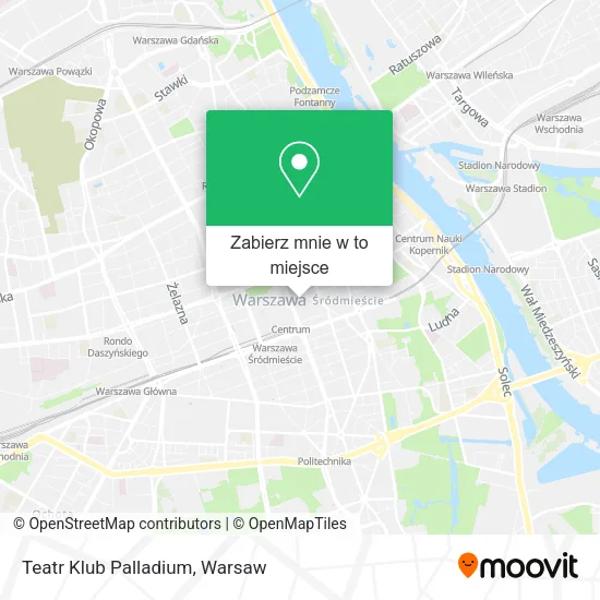 Mapa Teatr Klub Palladium