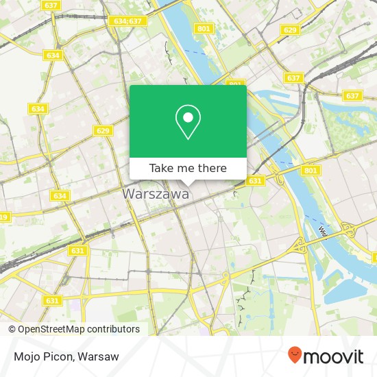 Mapa Mojo Picon, ulica Szpitalna 4 00-031 Warszawa