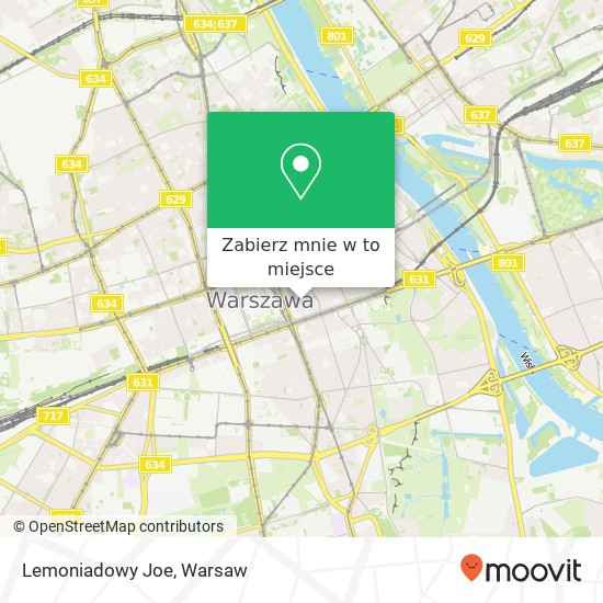 Mapa Lemoniadowy Joe, ulica Chmielna 28 00-020 Warszawa