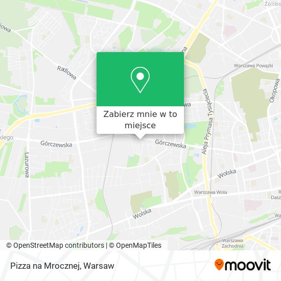 Mapa Pizza na Mrocznej