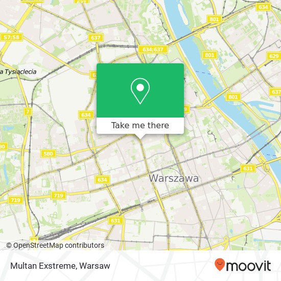 Mapa Multan Exstreme, aleja Jana Pawla II 32 00-141 Warszawa