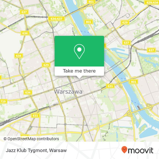 Mapa Jazz Klub Tygmont