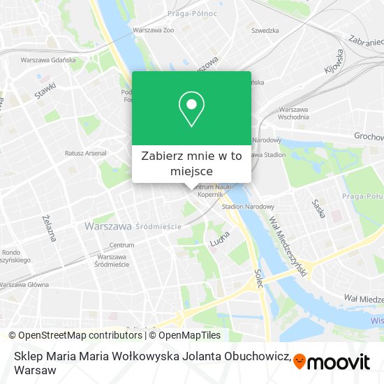 Mapa Sklep Maria Maria Wołkowyska Jolanta Obuchowicz