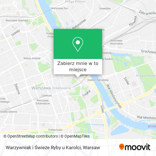 Mapa Warzywniak i Świeże Ryby u Karolci