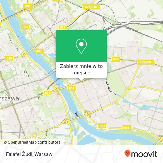 Mapa Falafel Żudi, rondo im. Jerzego Waszyngtona 03-901 Warszawa