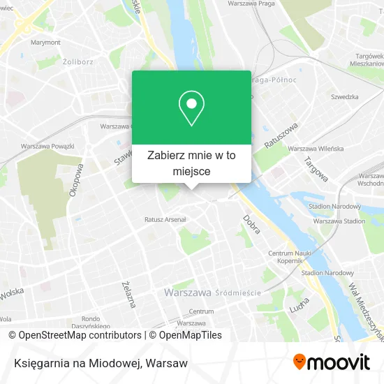 Mapa Księgarnia na Miodowej