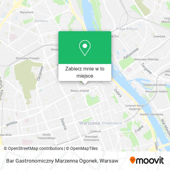 Mapa Bar Gastronomiczny Marzenna Ogonek