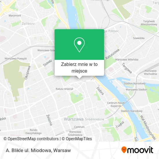 Mapa A. Blikle ul. Miodowa