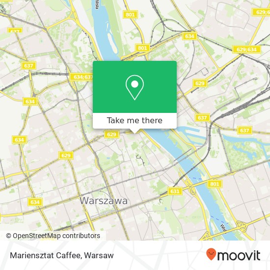 Mapa Mariensztat Caffee, ulica Garbarska 3 00-306 Warszawa